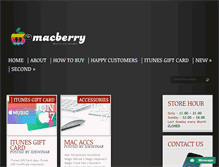 Tablet Screenshot of macberrystore.com